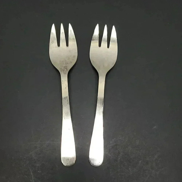 Silver Plated Italy Horsd'oeuvre 2 Forks - Picture 1 of 5